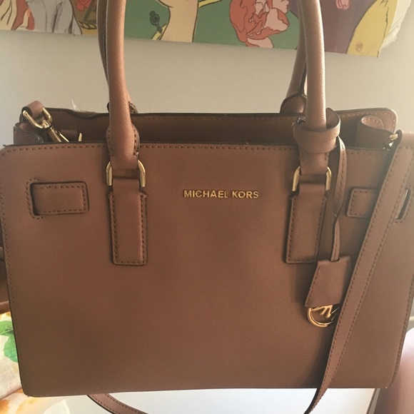 Michael Kors Dillon Nude Satchel Bag - Picture 1 of 7